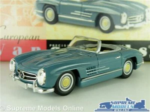 MERCEDES 300SL MODEL CAR 1:43 SCALE VANGUARDS VA07800 BLUE EUROPEAN 300 SL K8 - Picture 1 of 4