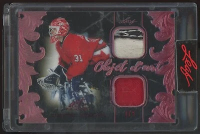2021-22 Hoja Arte de Hockey Objet d’art Reliquias Rojas #ODA06 Curtis Joseph 3/9 Foto 1 de 2