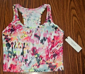 Calvin Klein Women’s Performance Wicking Multi Color Cropped Sports Bra Top Smal - Picture 1 of 7
