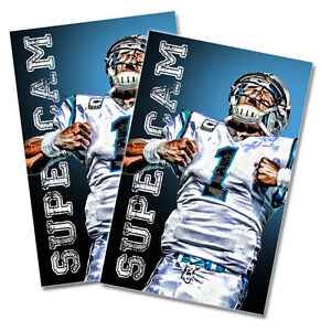 Panthers Cam Newton Supercam - Two 11x17 Posters