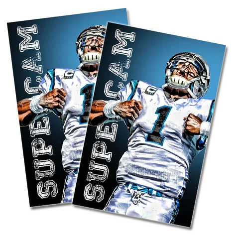 Panthers Cam Newton Supercam - Two 11x17 Posters Cover