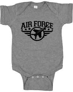 Camiseta de bebé de la Fuerza Aérea ropa infantil regalos cuerpo de una pieza - Imagen 1 de 1