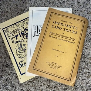 Lote de 3 libros mágicos de tarjetas antiguas vintage - Imagen 1 de 9