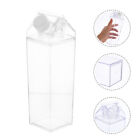  2 Pcs Milchflasche Quadratische Behälter Mit Deckel Container