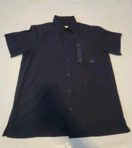 Camisa de pesca de rendimiento con botones Reel Life para hombre - azul marino talla grande - Imagen 1 de 7