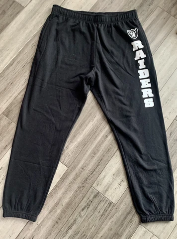Oakland Raiders Sweatpants Women's XL Black Jogger Pants NFL Football NWT Cover