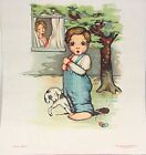 2 Child’s Prints by Flo Notter ~ Willie Don’t & Boy’s Sorrow – Chicago Tailor