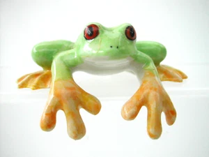 KLIMA K393 Miniature statuette en porcelaine - GRENOUILLE REINETTE N° 3 FROG - Imagen 1 de 3
