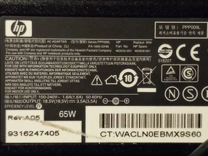 Replacement 18.5V Adapter , Large Cylinder Tip - Picture 1 of 2