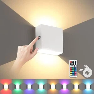 LIGHTESS RGB batteriebetriebene Wandleuchte mit Fernbedienung, dimmbare LED-Wand - Bild 1 von 7