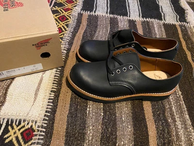 Red Wing Shoes Mens 7 D Foreman Oxford Shoes 8059 Black Leather 1sts - Image 1 of 4