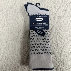 Dr. Scholls Herren Ultra Comfort Premium Mikrofaser 2 Paar Crew Socken NiP - Bild 1 von 3
