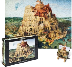 UNIDRAGON - ART COLLECTION TOWER OF BABEL 1000 PIECE WOODEN JIGSAW PUZZLE **UK** - Picture 1 of 9