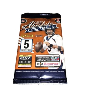 (1) 2022 Panini Absolute Football-5 Card Pack-Factory Sealed-Supports Charity! - Picture 1 of 3