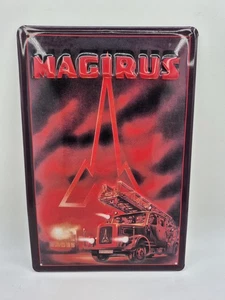 MAGIRUS FIRE TRUCK THICK TIN METAL SIGN EMBOSSED 8"×12" B6 - Bild 1 von 4