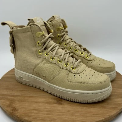 Nike SF Air Force 1 Mid Mushroom Women’s Size 7 Tan Urban Utility Sneakers Shoes - Image 1 of 4
