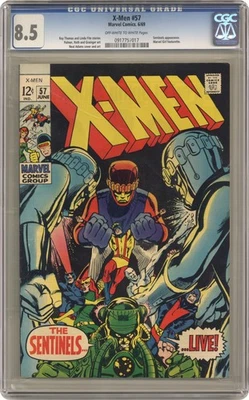Uncanny X-Men #57 CGC 8,5 1969 0917757017 Foto 1 de 2