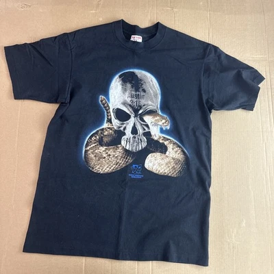WWF STONE COLD STEVE AUSTIN 3:16 SKULL RATTLESNAKE Tee L WWE Sof Tee Single - Image 1 of 4