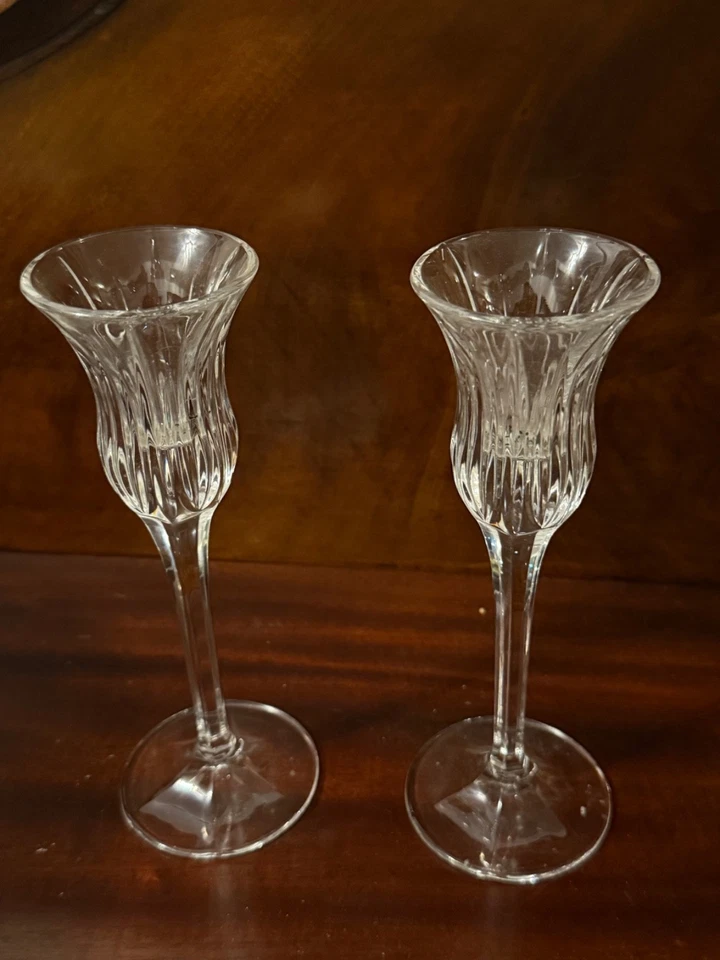 Candelabros de cristal acanalado 2 Foto 1 de 1