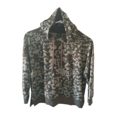 Athletic Works XXXL Women's Hoodie Sweatshirt Green Camo Kangaroo Pocket Sz 22 - Image 1 of 4