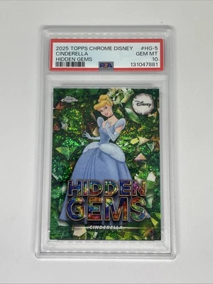 2025 Topps Chrome Disney Cinderella Hidden Gems *PSA 10 POP1* SSP #HG-5 - Image 1 of 4