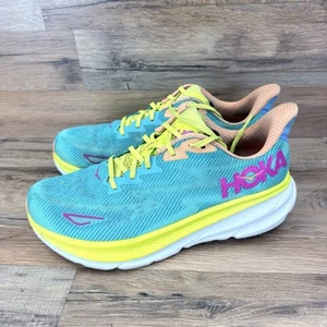 Hoka One One Größe 12,5 Herren Clifton 9 blau orange gelb Laufschuhe 1127895 - Bild 1 von 8