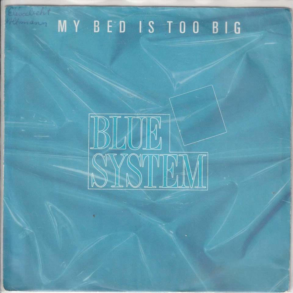 Blue System – My bed is too big + instrumental – Hansa 109 918-100 - © 1988 – 7“ - Bild 1 von 2