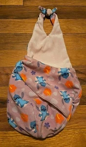 Disney Babies Pink & Blue Stitch Baby Angel REPLACEMENT Swaddle Blanket Only - Picture 1 of 2