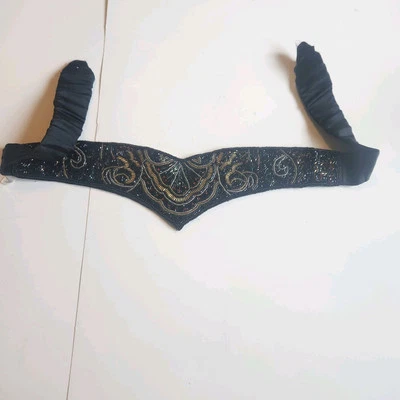 Vintage Hand Beaded Elastic Stetch Belt. Size S/M - Image 1 of 4