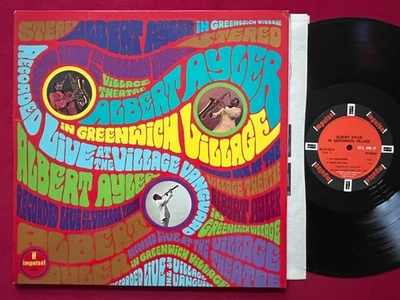 ALBERT AYLER~IN GREENWICH VILLAGE LP (1967) ORIG 1ST PRESS IMPULSE! JAZZ STEREO - Image 1 of 2