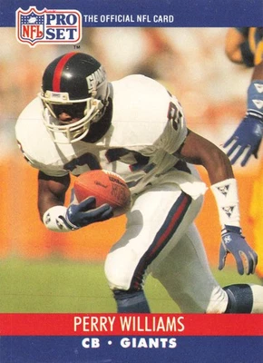 Perry Williams 1990 Pro Set #600 New York Giants Football - Image 1 of 2