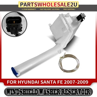 Depósito de lavadora de parabrisas con bomba y tapa y sensor para Hyundai Santa Fe 2007-2009 Foto 1 de 4
