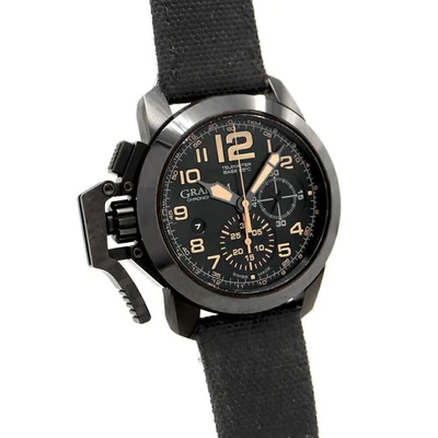 GRAHAM NM-2CCAU Chronofighter Oversize Negro Acero Inoxidable Hombre Automático Foto 1 de 4