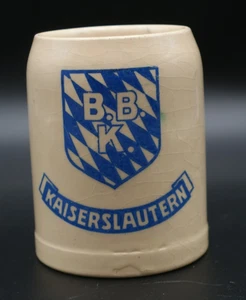 BBK Bayerische Brauerei Kaiserslautern Steingut Bierkrug Germany 0,5 L - Bild 1 von 9