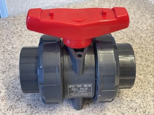 PVC True Union Kugel Vollanschluss Ventil 2" Buchse (DN50) 150 PSI - EPDM - Bild 1 von 5