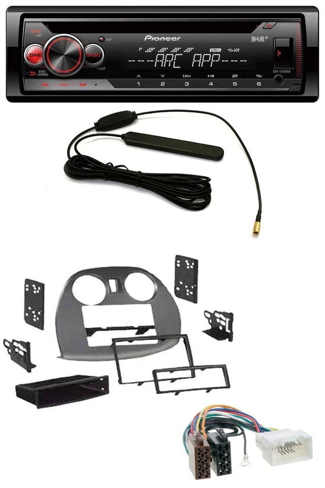 Pioneer CD USB AUX DAB MP3 Autoradio für Mitsubishi Eclipse 4G 2005-2012 - Bild 1 von 4