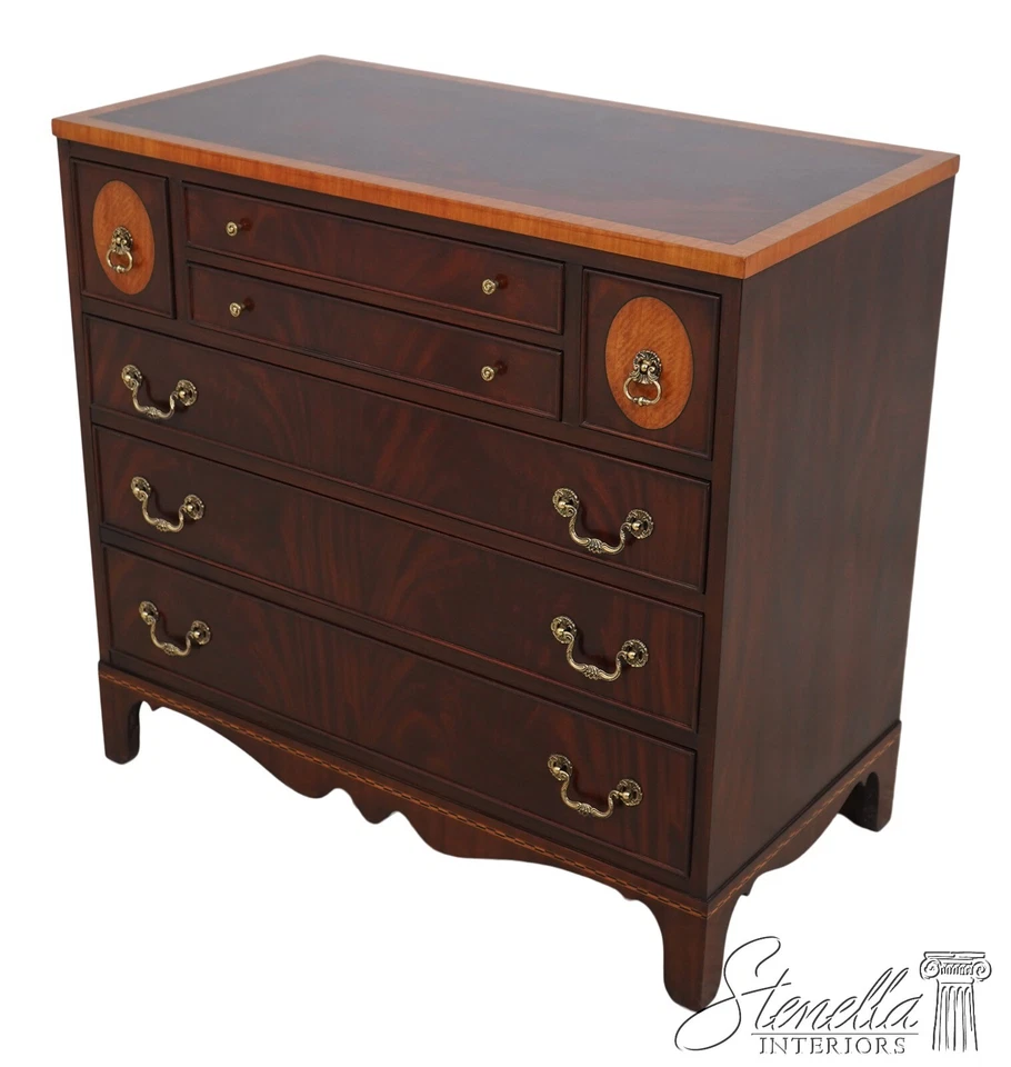 L67076: HENKEL HARRIS Model 334 Mahogany Inlaid Server Chest - Image 1 of 4