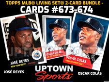 Topps MLB Living Cards #673-674 - JOSE REYES & OSCAR COLAS -   PRESALE