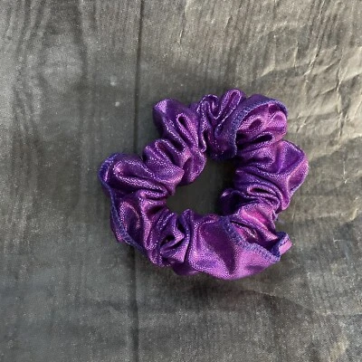 Purple Shiny Scrunchie Dance Gymnastics Cheer - Image 1 of 2
