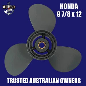 9 7/8 x 12 Honda Propeller 25hp 30hp Aluminium 3 Blade Prop BF 4 Strokes - Picture 1 of 1