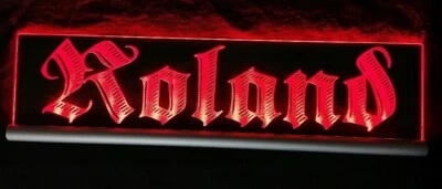 TECHNOLOGS Roland LED Namensschild oder dein Name LKW Truckerschild personalisiert Orlando