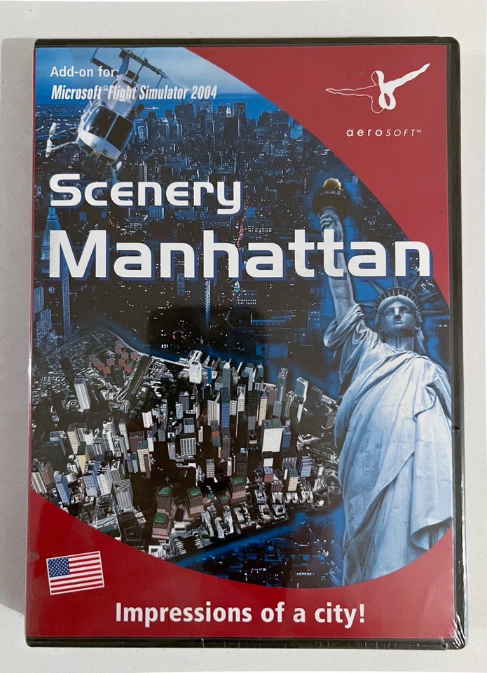 Scenery Manhattan Aerosoft Add On For Microsoft Flight Simulator 2004 PC CD - Image 1 of 1