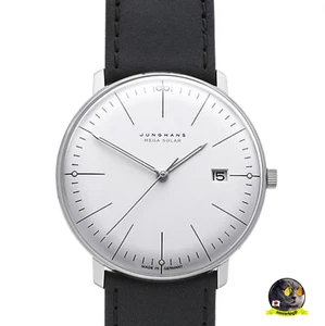 JUNGHANS Max Bill Mega Solar 059/2020.02 Titan Quarz 38mm Herrenuhr NEU - Bild 1 von 10