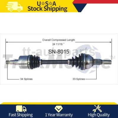 Junta eje CV delantero izquierdo para Saturn Vue 2007 2006 2005 2004 2003 2002 Foto 1 de 2