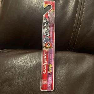 Vintage Looney Toons Child Toothbrush Extra Soft Purple Colgate Tweety 1998 Ski - Picture 1 of 5