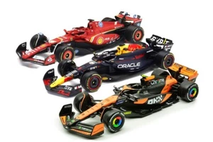 3x Set Modellini Formula 1 - Ferrari - Red Bull - Mclaren -Burago Scala 1:43 - Foto 1 di 5