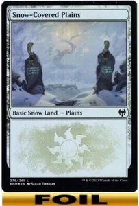 1x - Snow-Covered Plains - #276 - Foil - Kaldheim - NM MTG - Bild 1 von 1