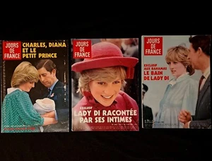Vintage Jours de France Magazines 1982 Princess Diana King Charles - Picture 1 of 5