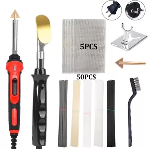 100W Plastic Welding Kit Electric Welder Soldering Iron Kit with 50pcs Rods - Picture 1 of 19