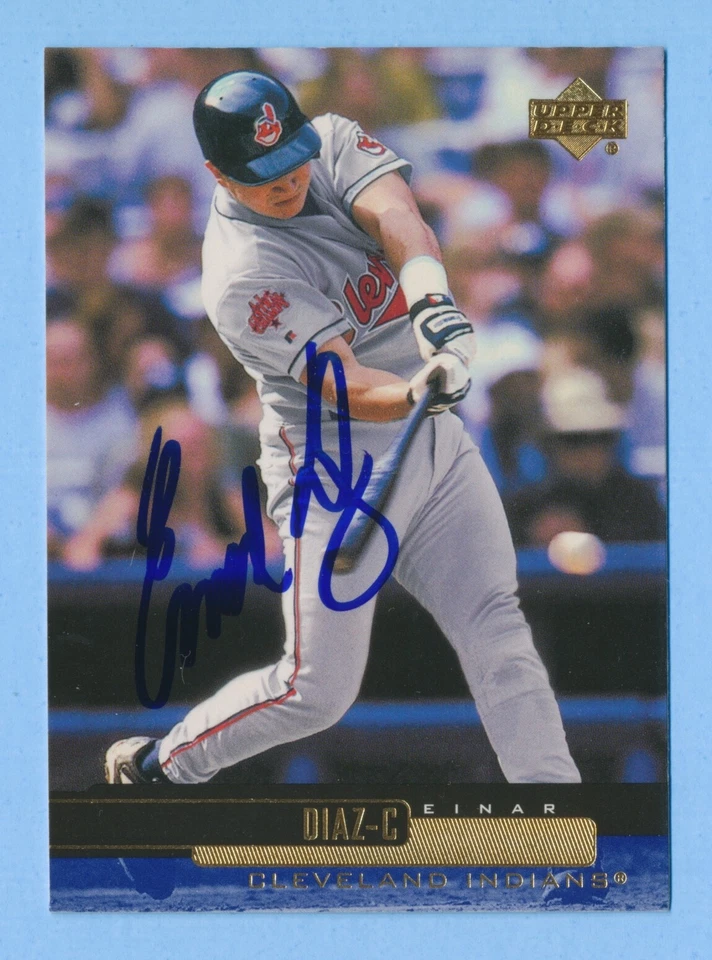 EINAR DIAZ - Signed/Autographed 2000 Upper Deck Card #96 Cleveland Indians w/COA - Image 1 of 1